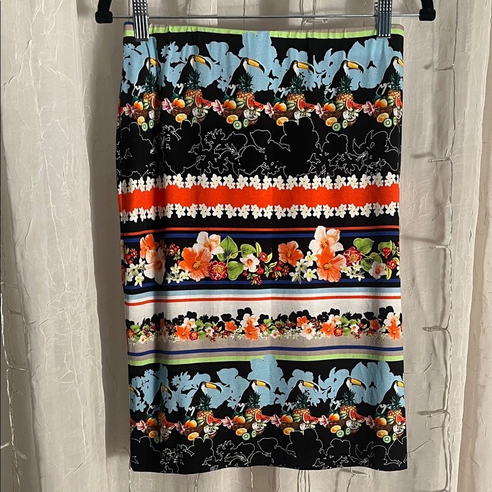 RIANI Multicolor Floral Midi Skirt